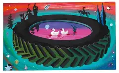 Milan Kunc, Ohne Titel (Satelitte) / Untitled (Satelitte), Acrylic on canvas