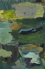 Per Kirkeby, Wald-Variation VI (Forest-variation VI), Oil on canvas