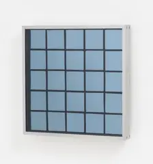 Ohne Titel (Untitled) by Adolf Luther, Mirror object of 25 quadratic semitransparent mirrors each ca, sold May 2012