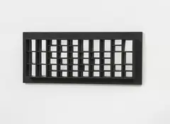 UNTITLED by Adolf Luther, Mirror object of wooden box, coloured black, sold May 2012