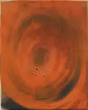 Schallwellen (sound waves) by Otto Piene, Oil, traces of fire and soot on canvas, sold May 2012
