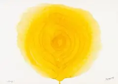 Glory by Otto Piene, Acrylic and traces of fire on sturdy cardboard embossed "SCHOELLERSHAMMER", sold May 2012