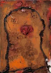 Brega by Emil Schumacher, Mixed media on canvas, sold May 2012
