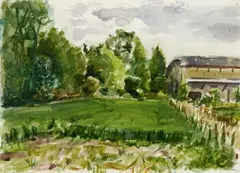 Matthias Weischer, Ohne Titel (Untitled), 8 works: each watercolour on paper