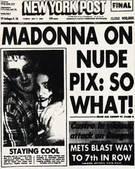 Andy Warhol, Madonna painting, Screenprint on canvas