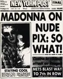 Andy Warhol, Madonna painting, Screenprint on canvas