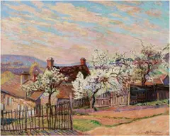 Armand Guillaumin, Village de Saint Chéron, Île de France, Oil on canvas