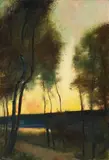Lesser Ury, Herbststimmung am Grunewaldsee (Autumn Atmosphere at Lake Grunewald)