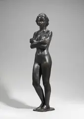 Richard Martin Werner, Stehende (Standing Nude), Bronze sculpture