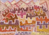 Eduard Bargheer, Marrakesch, Oil on canvas
