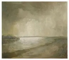 Die Schlei by Hermann Bachmann, Oil on fiber board, sold May 2012