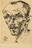 Ludwig Meidner, Bildnis eines Mannes (Portrait of a Man)