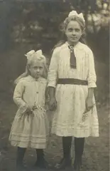 Untitled (Portrait of two Sisters) by August Sander, Vintage gelatin silver print, sold May 2012