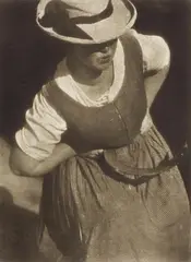 Mower by Heinrich Kühn, Bromoil transfer print on japanese tissue, sold May 2012