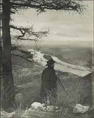 August Sander, View on the Rhine river on a morning in spring, Gelatin silver print, printed early 1950s