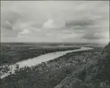 August Sander, View of the renish plain, Königswinter, Godesberg, Bonn and Cologne, Gelatin silver print on Agfa-Brovira paper, printed early 1950s