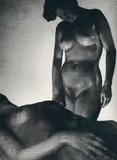 Heinz Hajek-Halke, Nude - blown up through silk