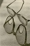 Max Baur, Glasses made of Bifokal glass, Ferrotyped gelatin silver print on Agfa-Portriga-Rapid paper, printed 1940s