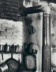 Washwoman’s cabin by Walker Evans, Vintage gelatin silver print, sold May 2012