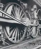 Toni Schneiders, Untitled (Locomotive's wheels)