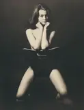 Lewis Morley, Christine Keeler, Platinum palladium print on Arches aquarelle paper, printed