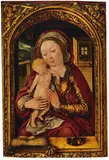 THE VIRGIN WITH CHILD by Central Rhine School Early 16th century, Oil on panel, sold May 2012
