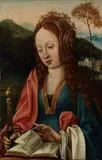 Antwerp School circa 1500, SAINT CATHERINE HOLDING A BOOK, Oil on panel (parquetted)