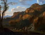 Cornelis van Poelenburgh, LANDSCAPE NEAR TIVOLI, Oil on panel