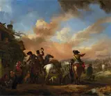 Philips Wouwerman, REST DURING THE RETURN FROM THE HUNT