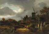 Klaes (Nicolaes) Molenaer, LANDSCAPE WITH WIND-MILL