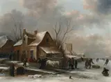 Klaes (Nicolaes) Molenaer, WINTER LANDSCAPE WITH A HORSE-DRAWN SLEIGH