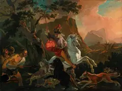 Abraham Hondius, THE HUNT, Oil on panel
