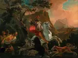 Abraham Hondius, THE HUNT, Oil on panel