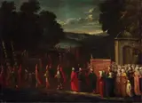 Jean Baptiste Vanmour, OSMAN MARRIAGE, Oil on canvas