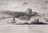 Renier Roidkin, VIEW ON FALKENLUST CASTLE SEEN FROM NORTHWEST, Pen and brush on paper