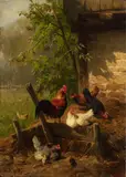 Carl Jutz the Elder, CHICKEN YARD