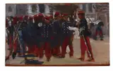 Franz Skarbina, TROOPS ON A SQUARE