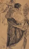Adolph von Menzel, A PRIEST HOLDING A MONSTRANCE