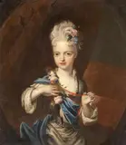 German School, first half 18th Century, PORTRAIT OF MARIA AMALIA OF AUSTRIA, Oil on canvas