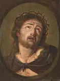 ECCE HOMO by in the manner of Guido Reni, Oil on canvas (relined), sold Mar 2012