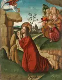 CHRIST IN AGONY by Niederdeutscher Meister circa 1480, Oil on panel, sold Mar 2012