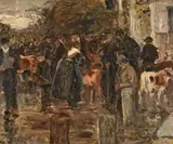 Alexander Koester, CATTLE MARKET IN TYROL