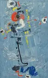 Max Ackermann, Komposition, Oil on canvas