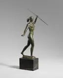 Arno Breker, Diana, Bronze sculpture mounted on dark-grained marble base
