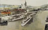 Franz Xaver Fuhr, Der schöne Hafen, Oil on canvas