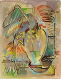 Hannah Höch, Vase mit einer Blume