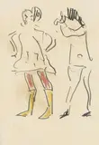 Erich Heckel, Figurenskizze
