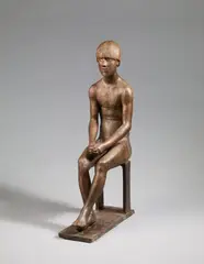 Sitzender Detlef by Gerhard Marcks, Bronze sculpture, sold Dec 2011
