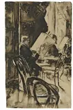 Lesser Ury, Im Café Bauer (At Café Bauer)