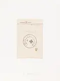 Joseph Beuys, Untitled (Holland), Pencil and collage of fragments of petals and Hauptstrom stamp on lined calender sheet